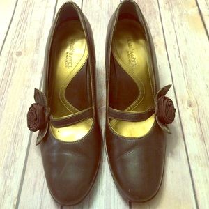 Cute rose embellished heels